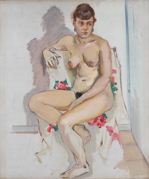 Model 1980 oil on canvas 54x45